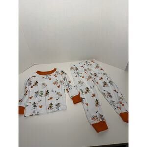 Disney Pottery Barn 3T Halloween 2 Piece Pajamas Unisex Boys Girls
